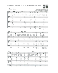 Tourdion / Belle, qui tiens ma vie (SATB a cappella)