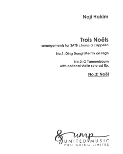 Hakim, Naji: Noël (SATB div. a cappella)