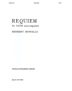 Howells, Herbert: Requiem (SATB a cappella)
