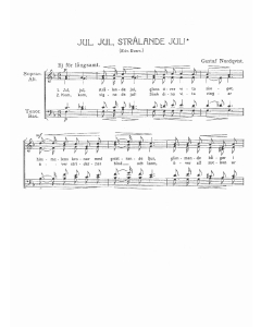 Nordqvist, Gustsaf: Jul, jul, strålande jul (SATB a cappella)