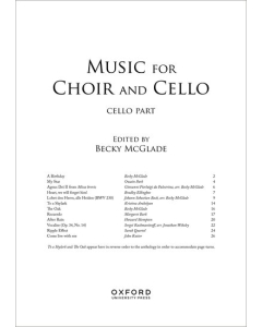 Music for Choir and Cello (Cello Part)