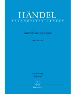 Händel: Anthem on the Peace, HWV 266 (267) (Vocal Score)