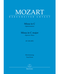 Mozart: Missa in C major K. 220 (196b) "Sparrow Mass" (Vocal Score)