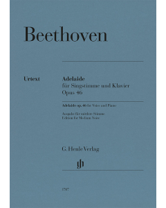 Beethoven: Adelaide, op. 46 (Medium Voice, Piano)