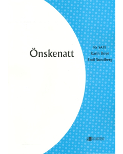 Sundberg, Emil: Önskenatt (SATB a cappella)